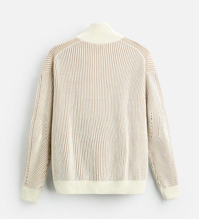 Strickjacke mit Linien Muster für Herren