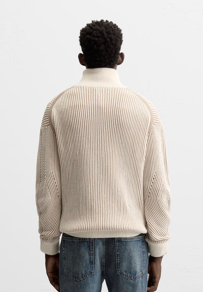 Strickjacke mit Linien Muster für Herren