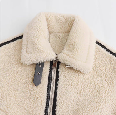 Virale Plüschjacke für Damen