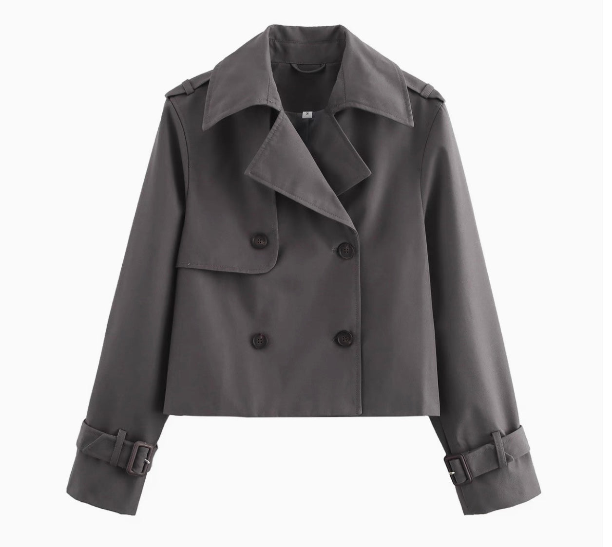 Kurze Trenchcoat-Jacke für Frauen