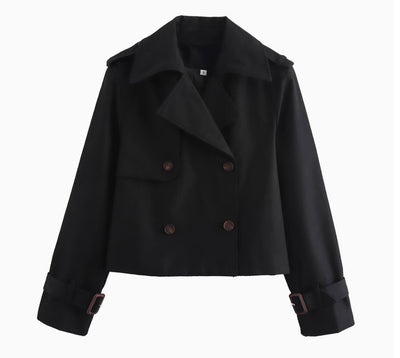 Kurze Trenchcoat-Jacke für Frauen