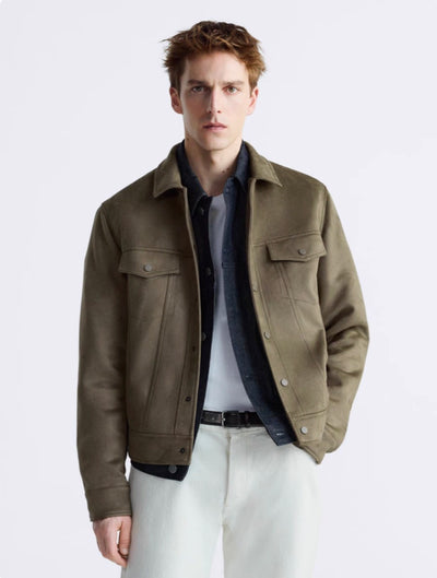 Leichte Wildleder Jacke für Herren