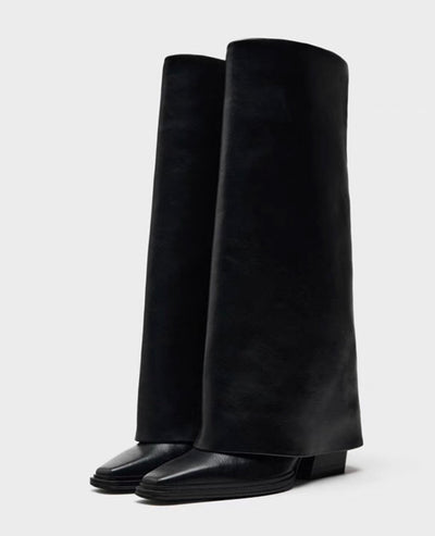 Virale High Heel Lederstiefel für Frauen