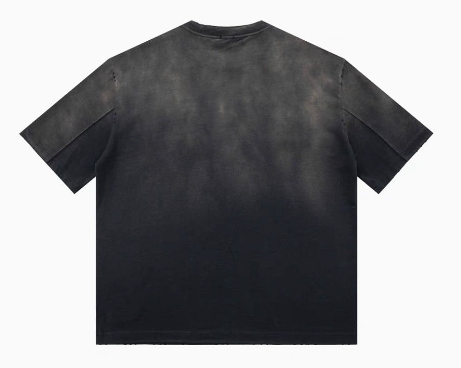 Basic Oversize T-Shirt im verwaschenen Stil