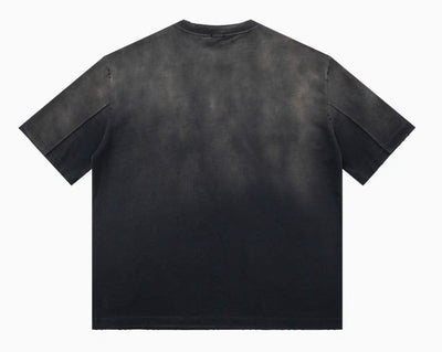 Basic Oversize T-Shirt im verwaschenen Stil