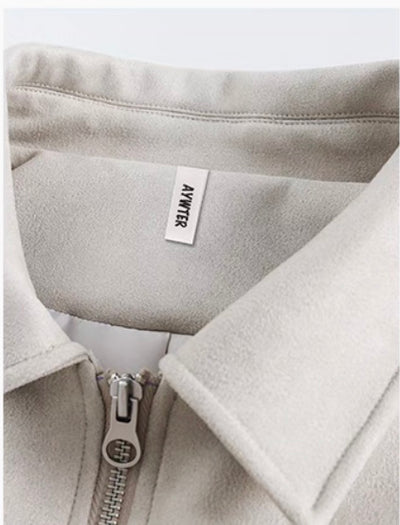 Stylische Wildleder - Übergangsjacke für Herren