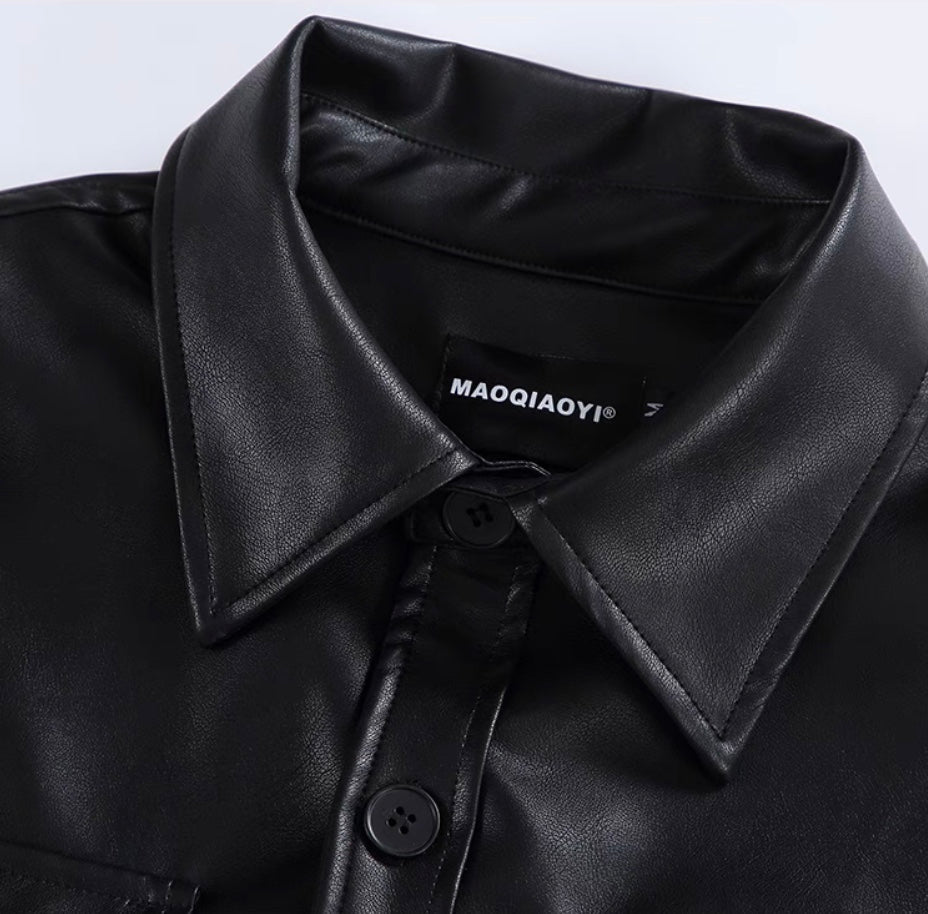 Virale stylische Lederjacke für Herren