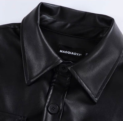 Virale stylische Lederjacke für Herren