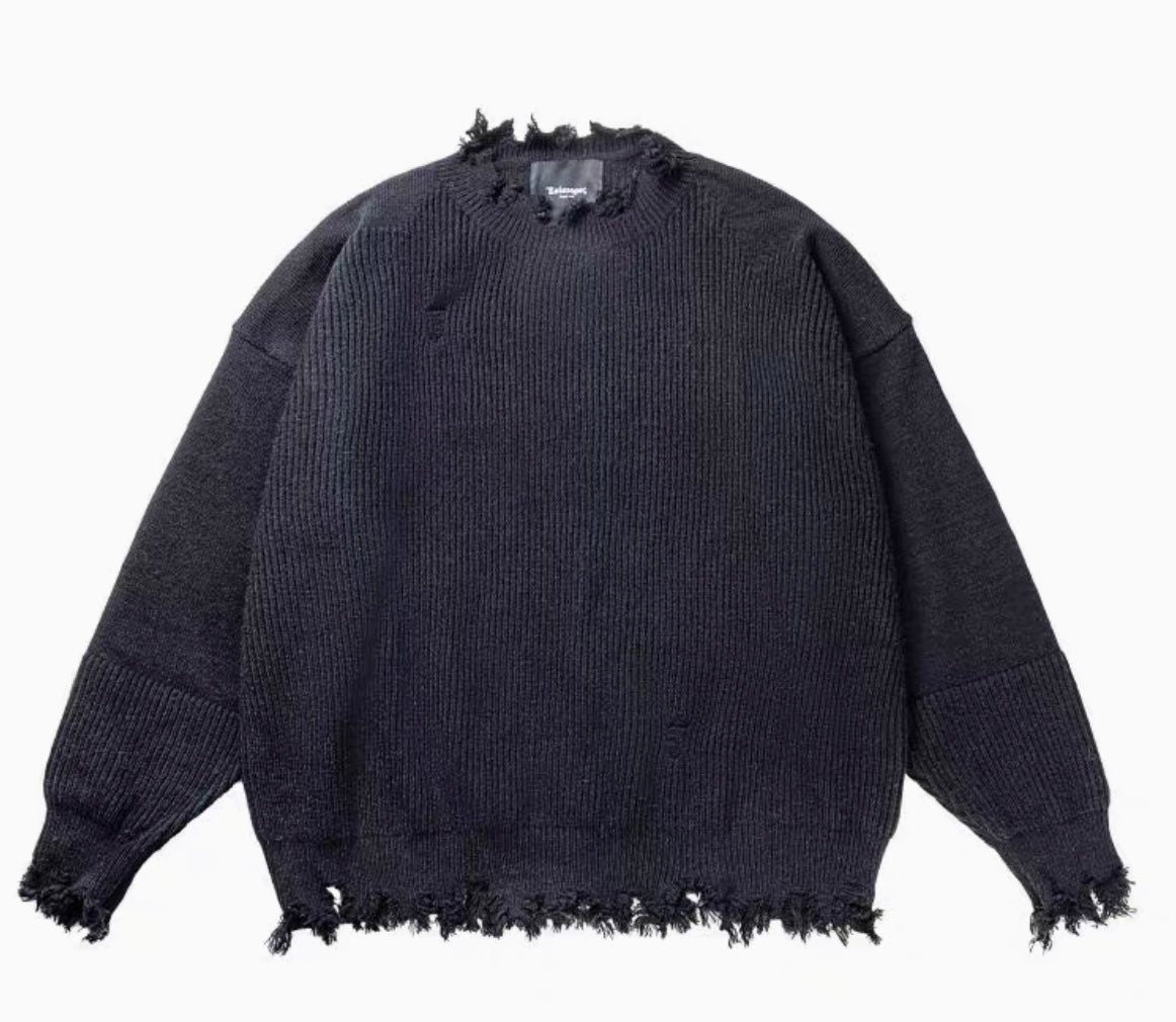 Sweater mit Rissen für Herren