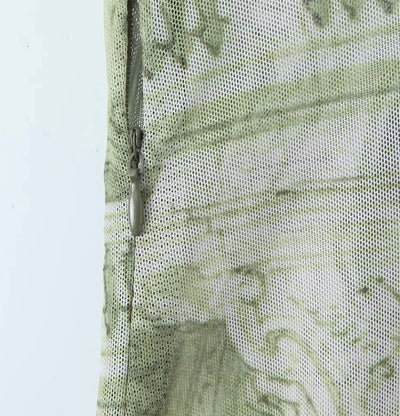 Elegantes Kleid mit französischen Barock Muster für Frauen