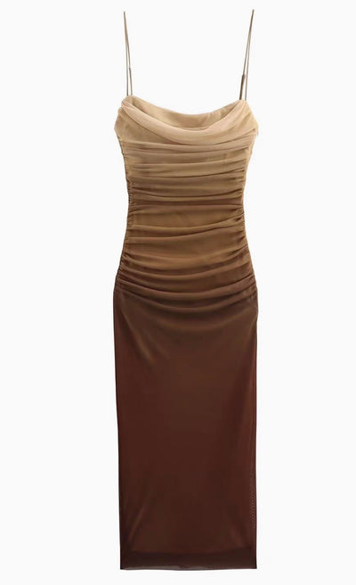 Elegantes Abendkleid mit Farbverlauf für Frauen