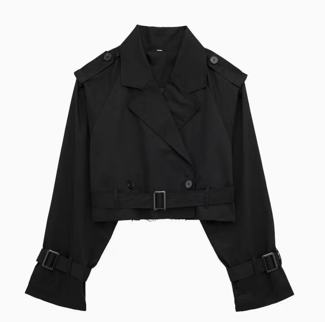 Cropped Trenchcoat Übergangsjacke für Frauen