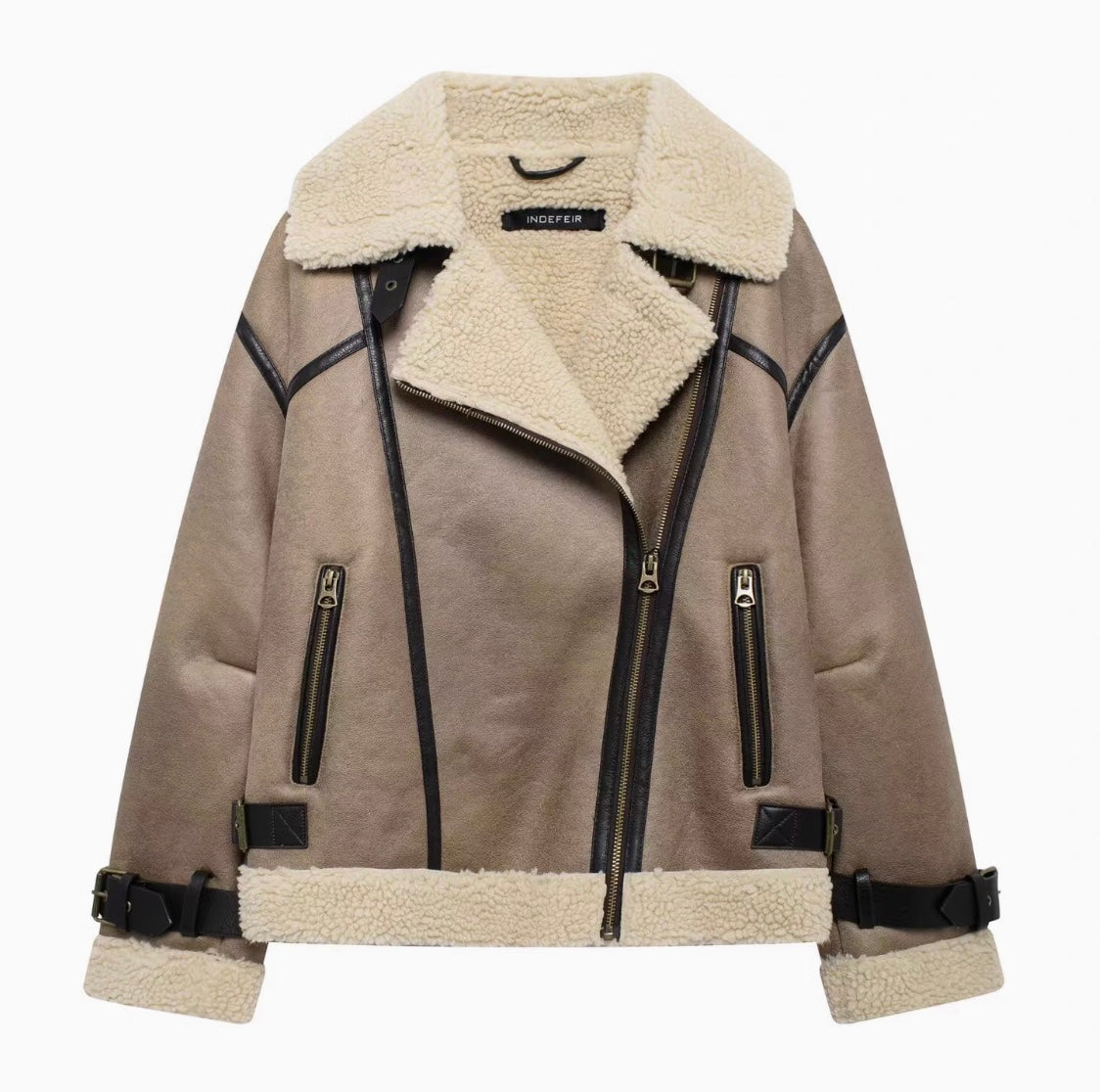 Sherling Bikerjacke für Frauen