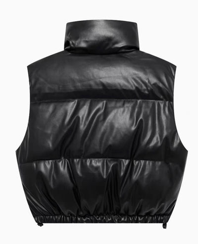 Puffer Lederweste für Frauen