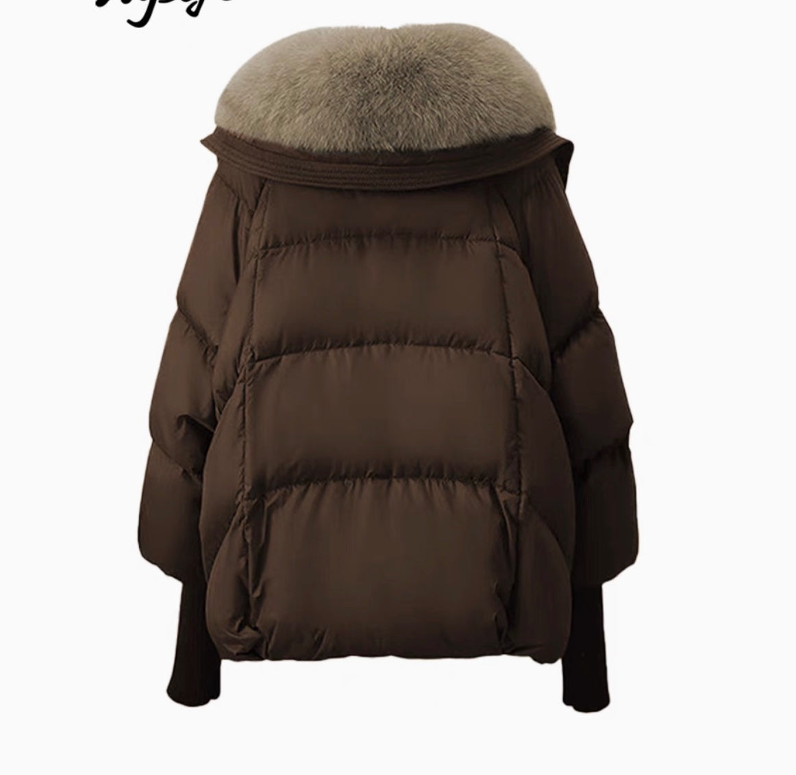 Glamoursöe Puffer Steppjacke mit Kunstpelz für Frauen