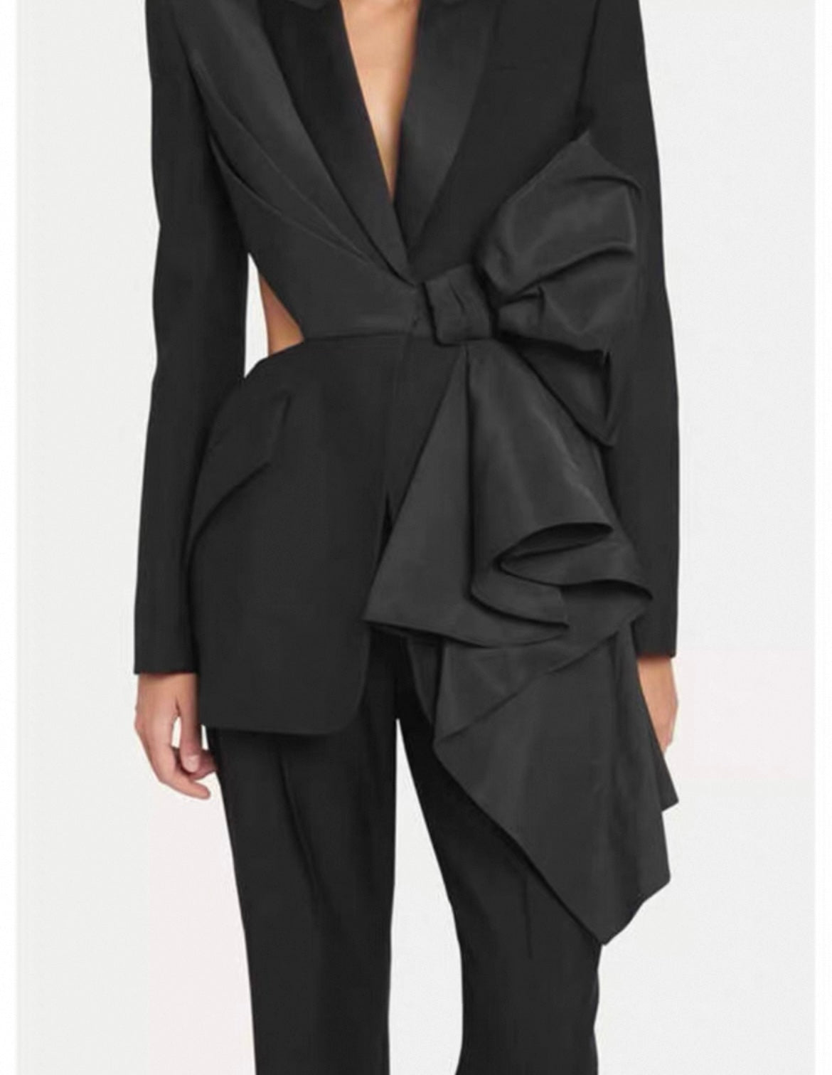 Eleganter Blazer mit Seiten Schleife für Frauen