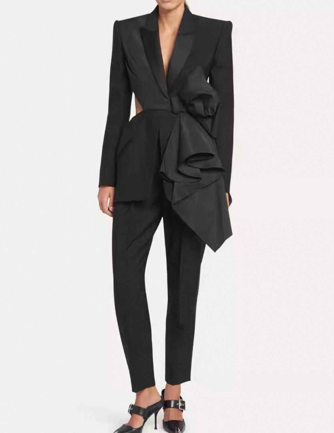 Eleganter Blazer mit Seiten Schleife für Frauen