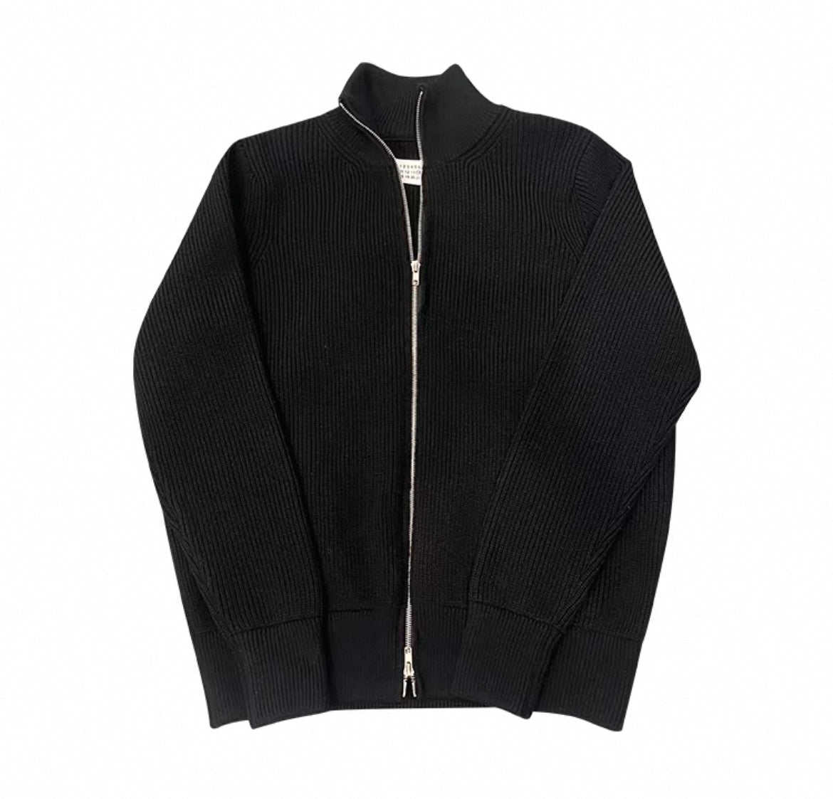 Eleganter Strickpullover mit Doppel-Reißverschluss für Herren