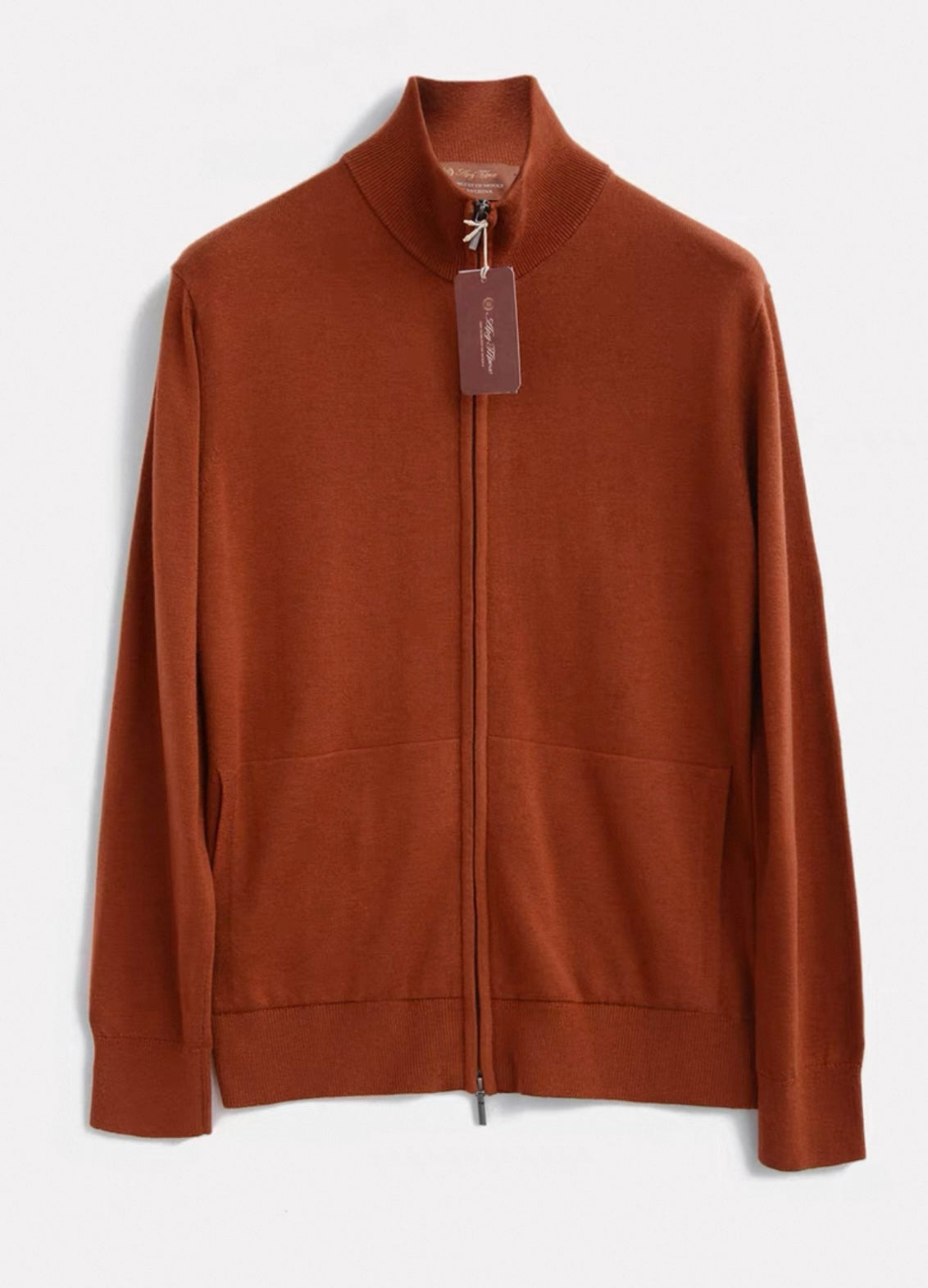Elegante Dünne Basic Feinstrickjacke für Herren