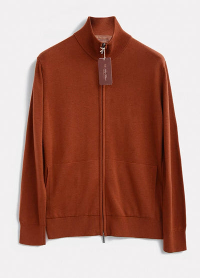 Elegante Dünne Basic Feinstrickjacke für Herren