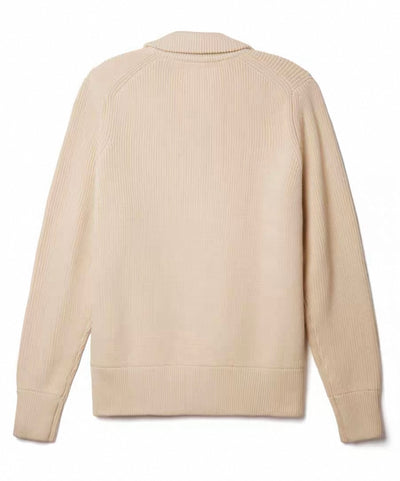 Reißverschluss-Strickjacke mit Rippstruktur für Herren