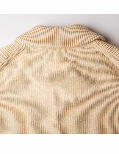 Reißverschluss-Strickjacke mit Rippstruktur für Herren