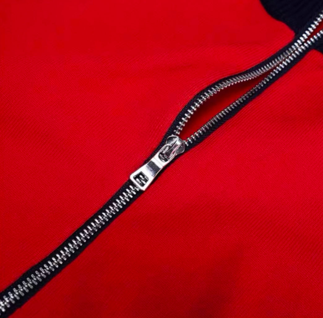 Strickjacke mit Reißverschluss und Stehkragen für Herren