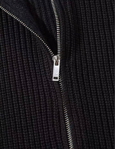 Strickjacke mit Rissen und Reißverschluss für Herren