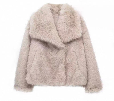 Virale Stylische Kurzfelljacke für Frauen