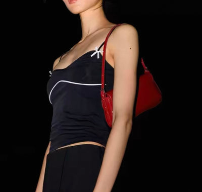 Stylische Lack-Leder Handtasche für Frauen