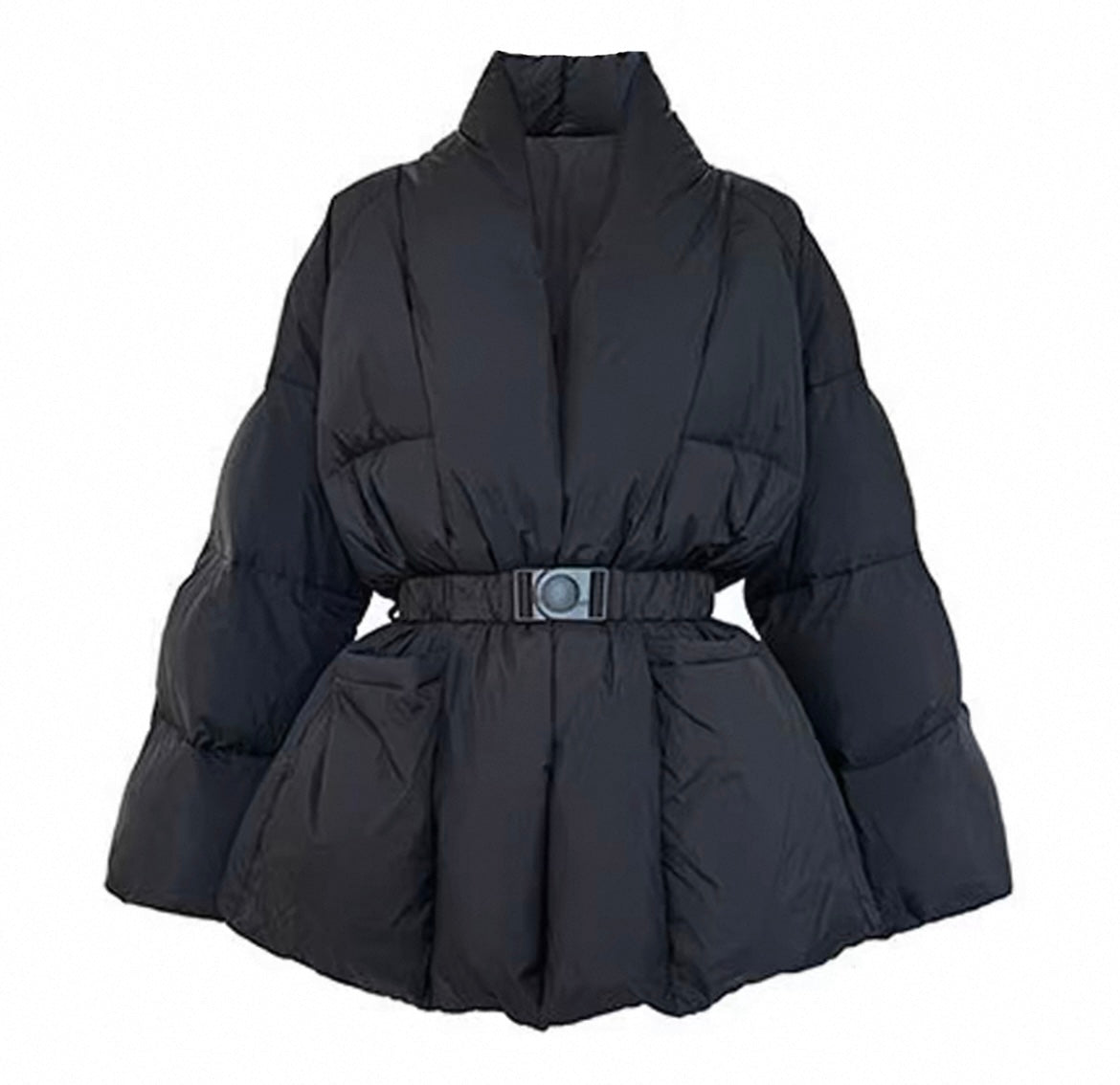 Stylische Pufferjacke mit Gürtel für Frauen