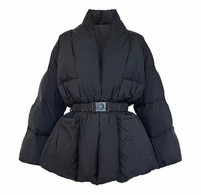 Stylische Pufferjacke mit Gürtel für Frauen