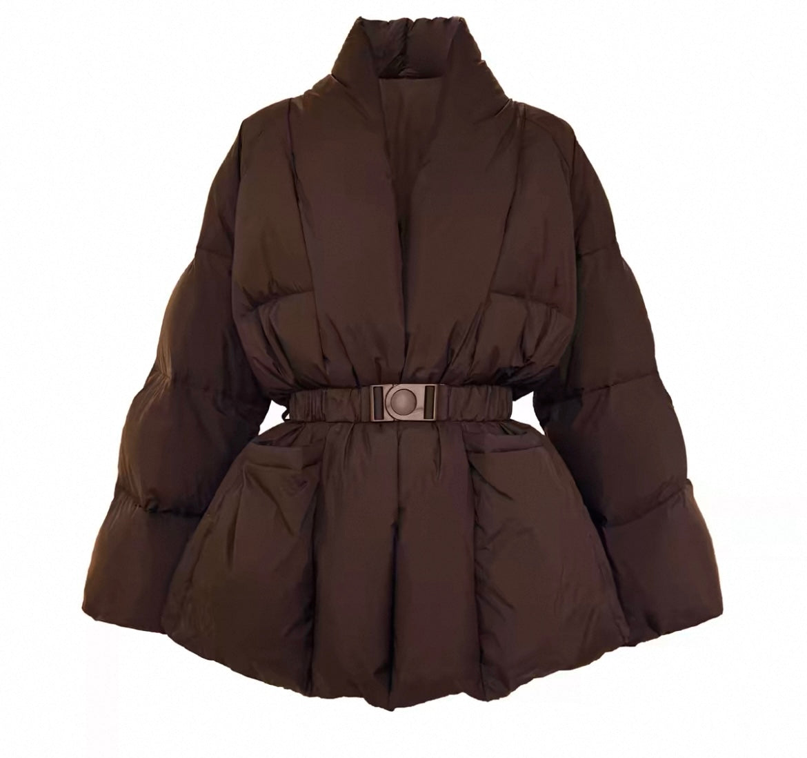 Stylische Pufferjacke mit Gürtel für Frauen