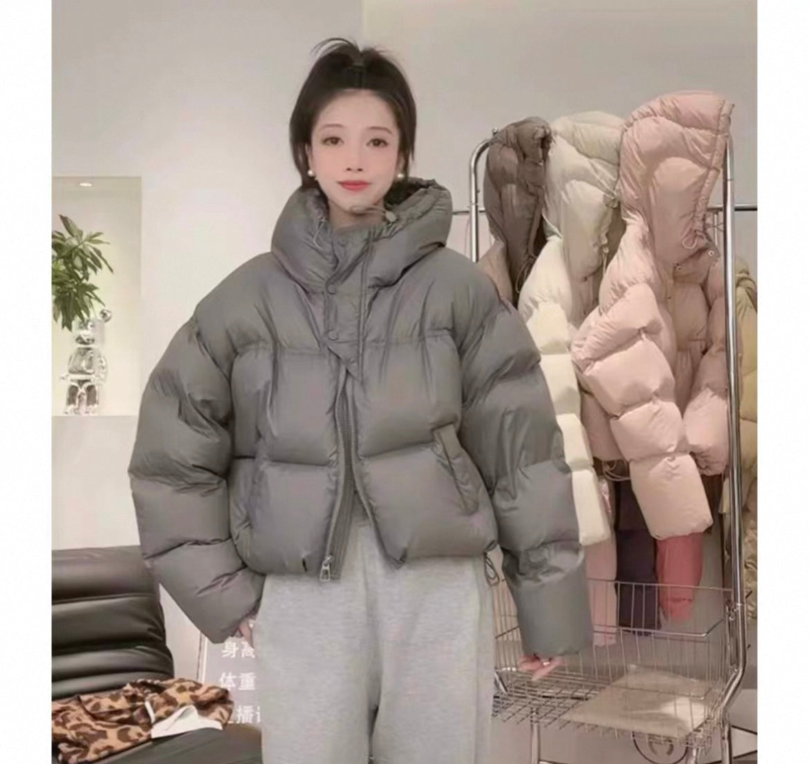 Gefütterte Steppjacke für Frauen