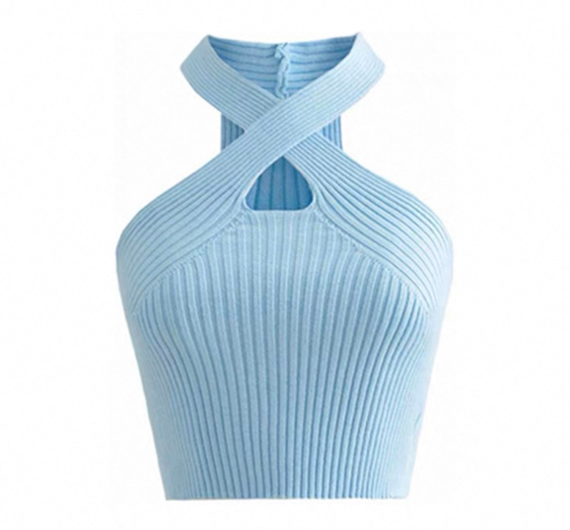 Tanktop Oberteil mit rippenmuster für Frauen