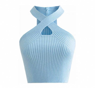 Tanktop Oberteil mit rippenmuster für Frauen