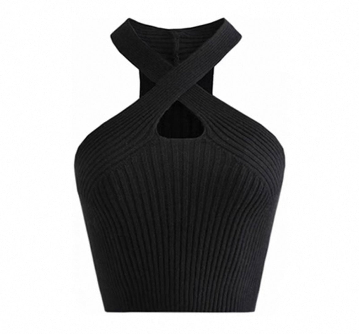 Tanktop Oberteil mit rippenmuster für Frauen