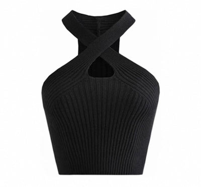 Tanktop Oberteil mit rippenmuster für Frauen