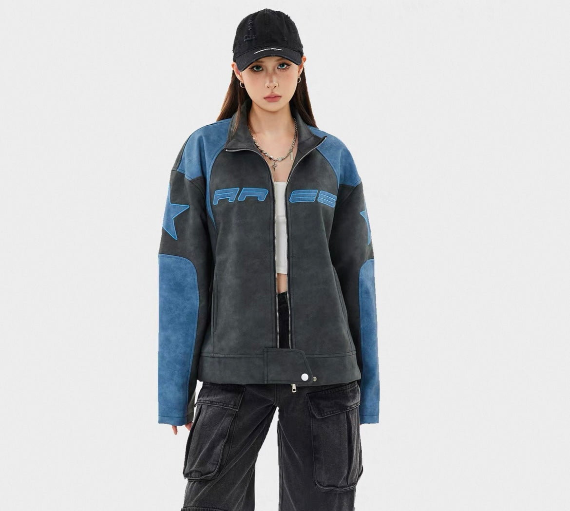 Stielvolle Racing Kunstleder Jacke