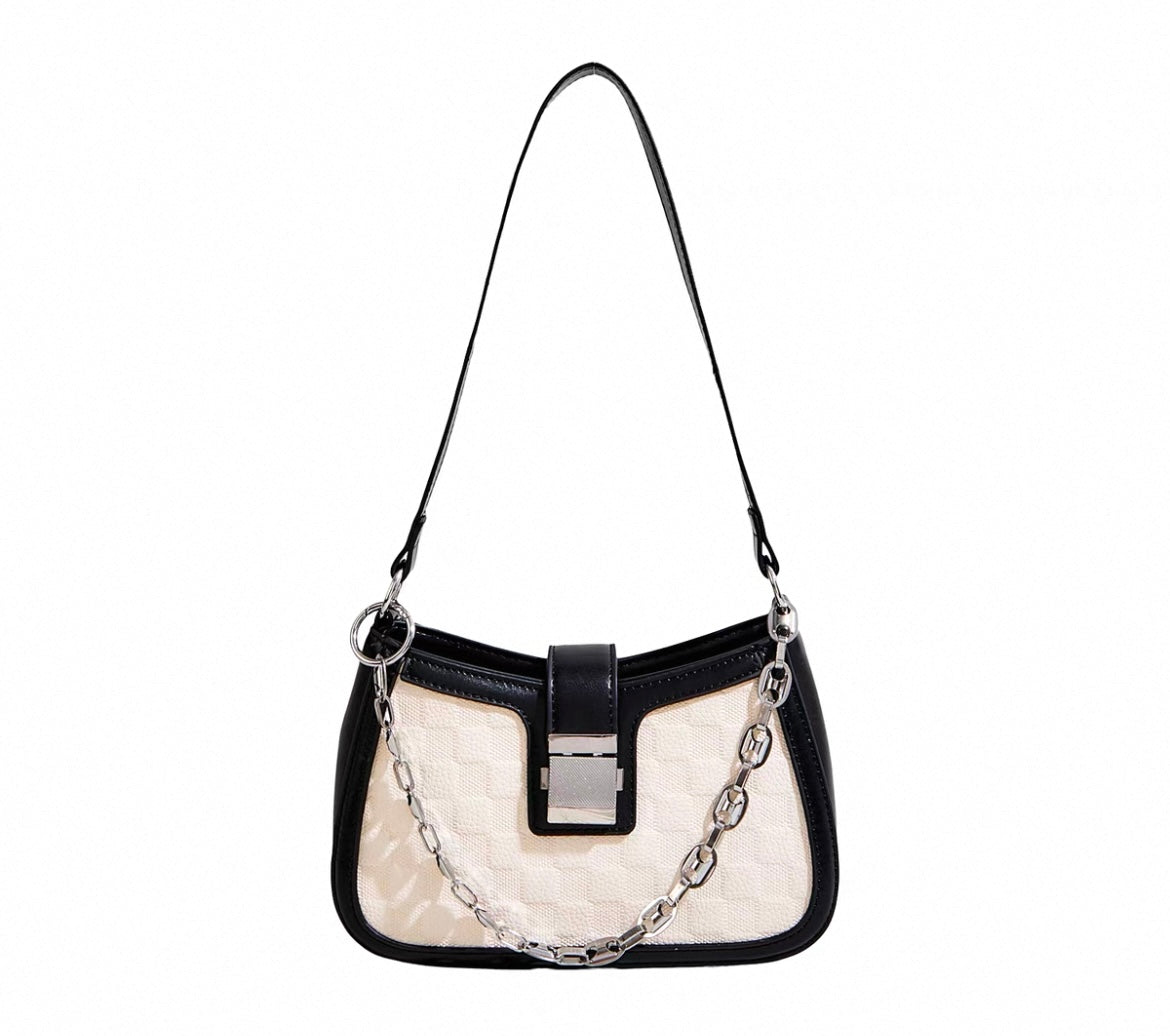 Stylische Handtasche mit Silberkette  für Frauen