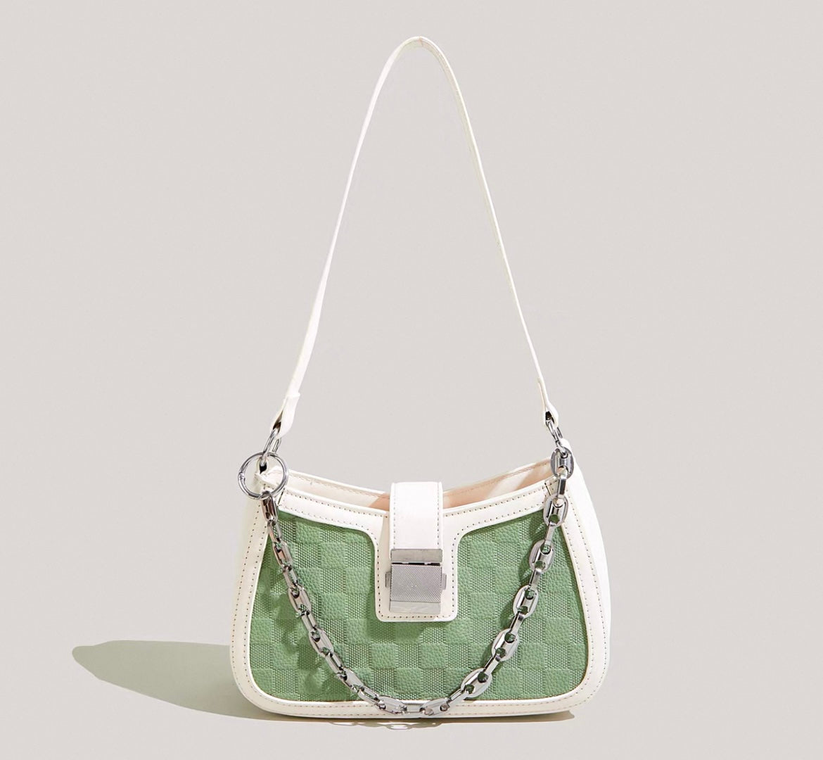 Stylische Handtasche mit Silberkette  für Frauen