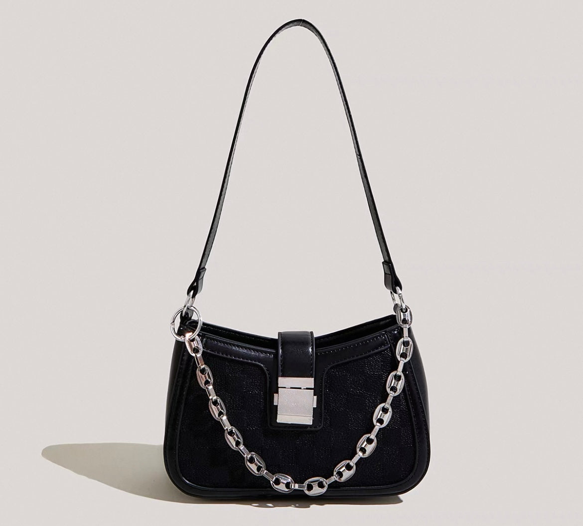 Stylische Handtasche mit Silberkette  für Frauen