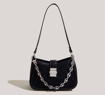 Stylische Handtasche mit Silberkette  für Frauen