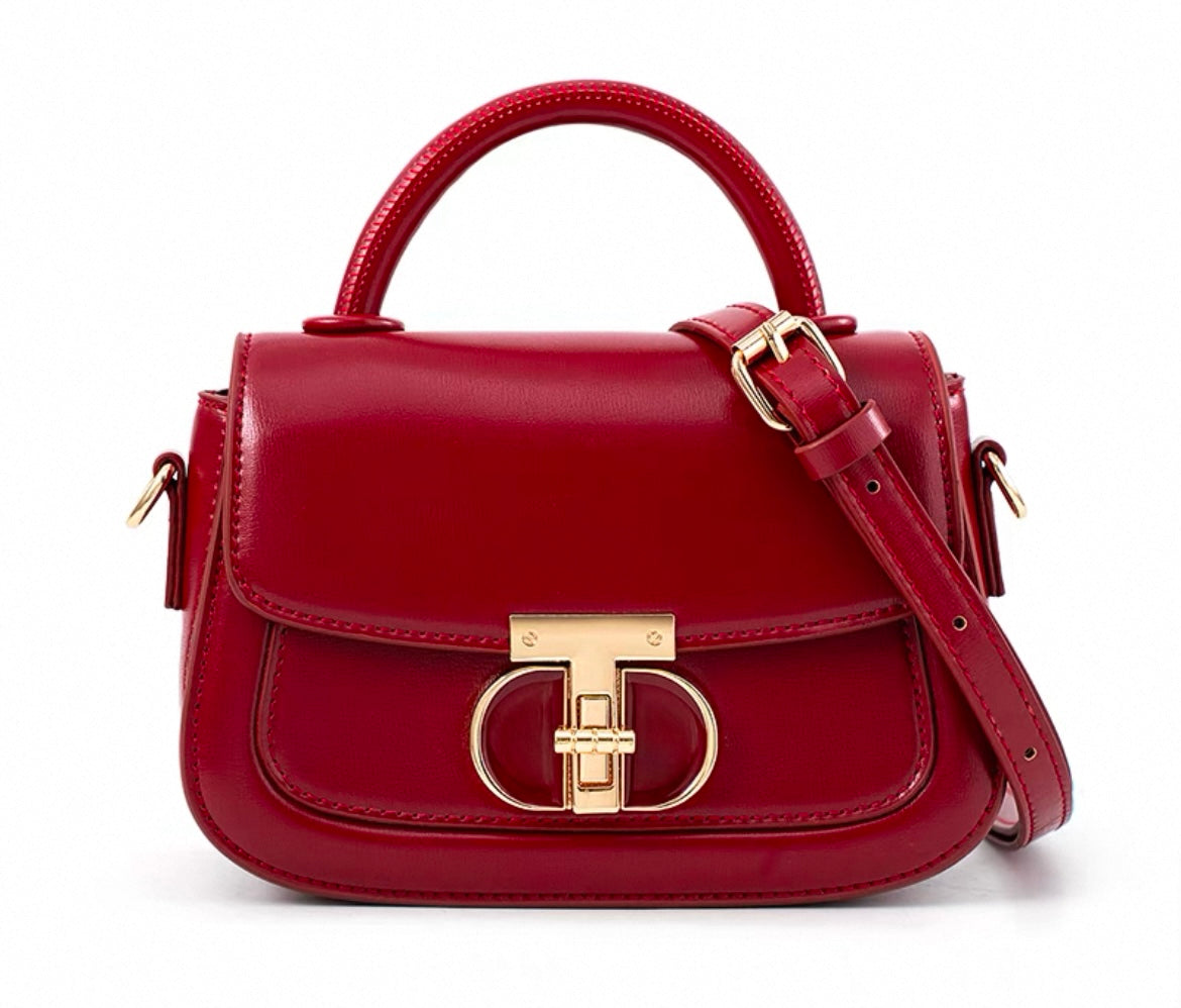 Luxuriöse Kompakte Kunstleder Handtasche für Frauen