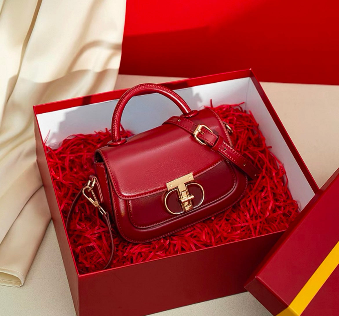 Luxuriöse Kompakte Kunstleder Handtasche für Frauen