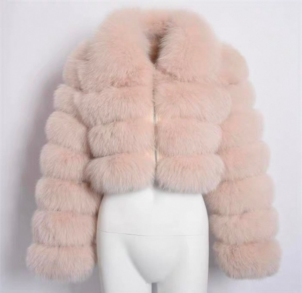Virale Langarm Kunstfellpelzjacke für Frauen