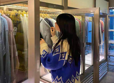 Oversize Strickjacke mit Rautenmuster für Frauen