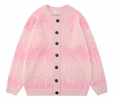 Strickjacke mit leichtem Fell