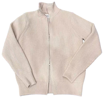 Eleganter Strickpullover mit Doppel-Reißverschluss für Herren