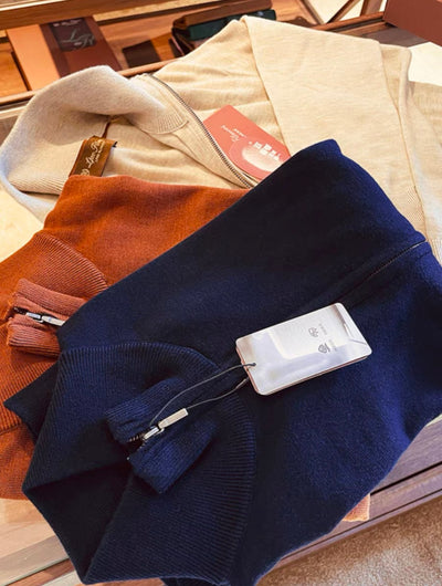 Elegante Dünne Basic Feinstrickjacke für Herren